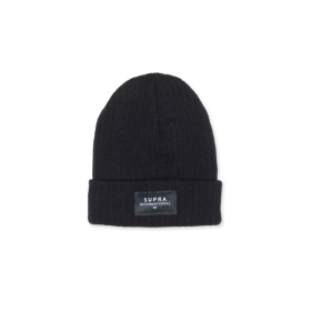 Příslušenství Klobouky Supra ICON INTERNATIONAL BEANIE Černé/Černé/Bílé | CZ-24279